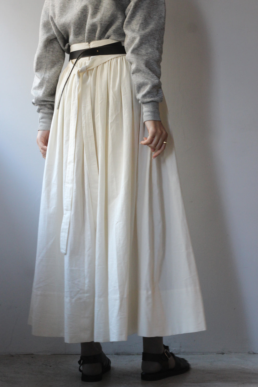 charrita "falda manta" (off white)
