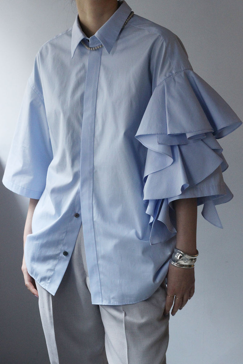 新品タグ付　MARGE Ruffle short sleeve shirt MARGE 