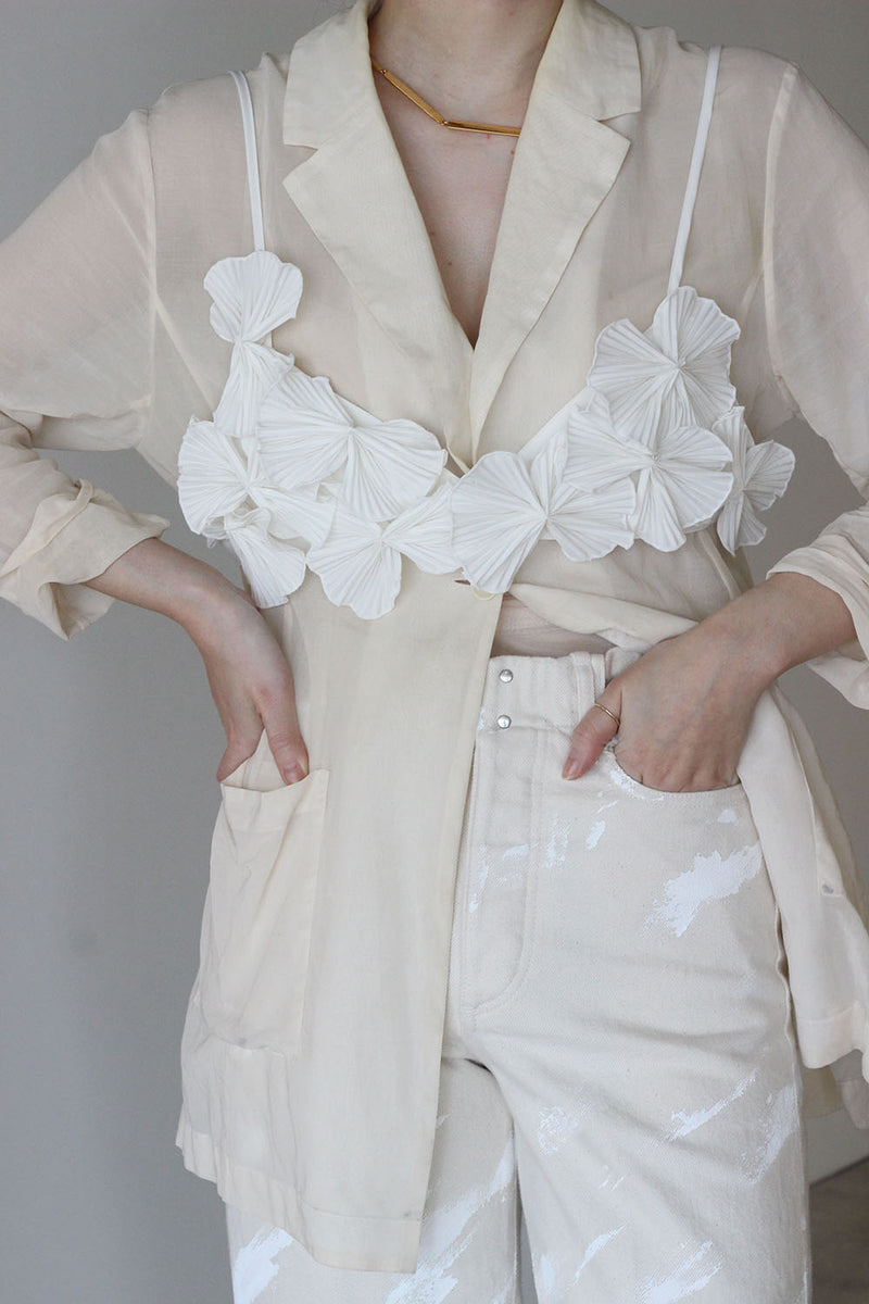 美品marge tokyo DECORATIVE BRA TOP White MARGE 