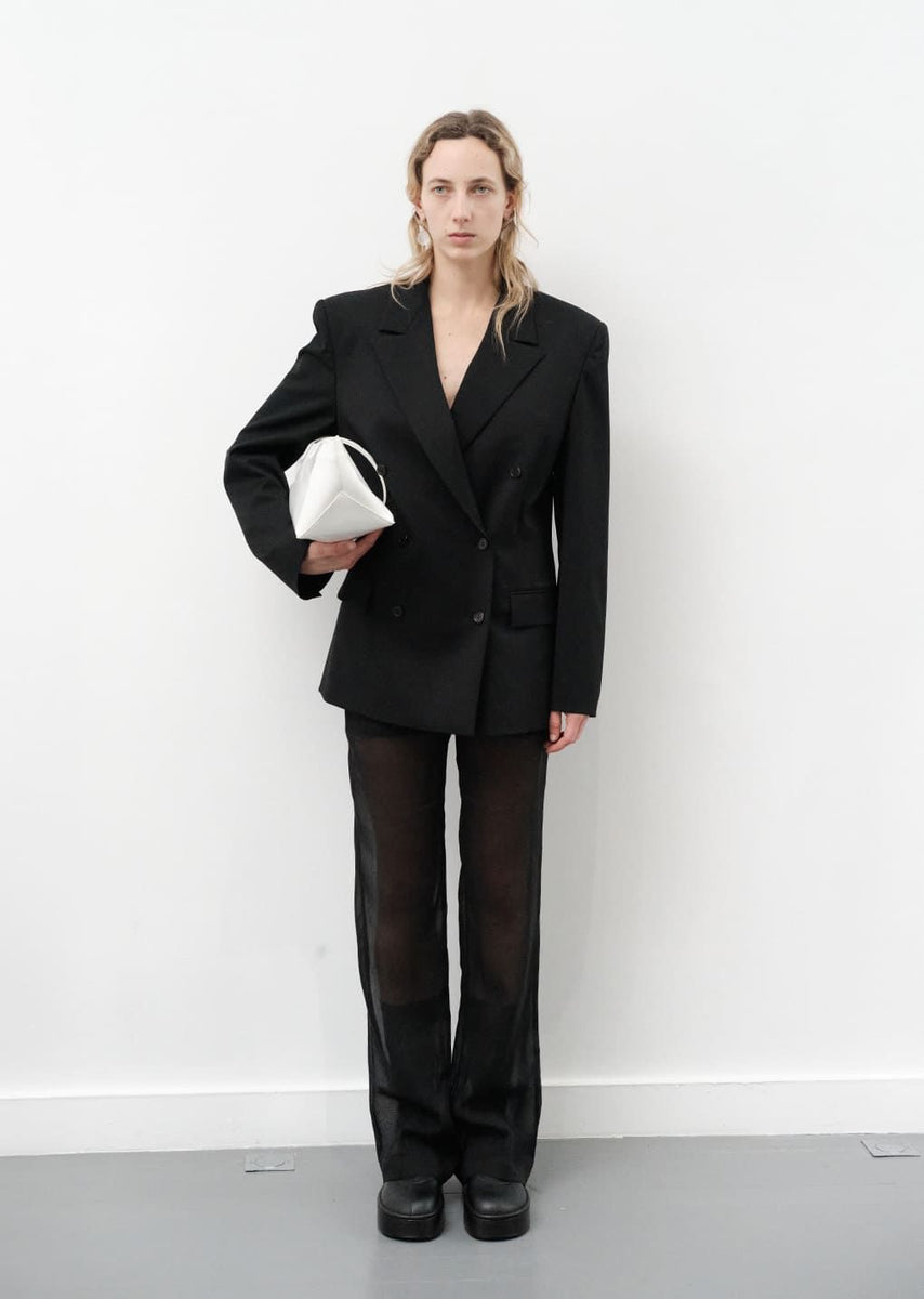 [AMOMENTO]SHEER STRAIGHT FIT パンツ★新作・25SS★関税込み★ AMOMENTO JP