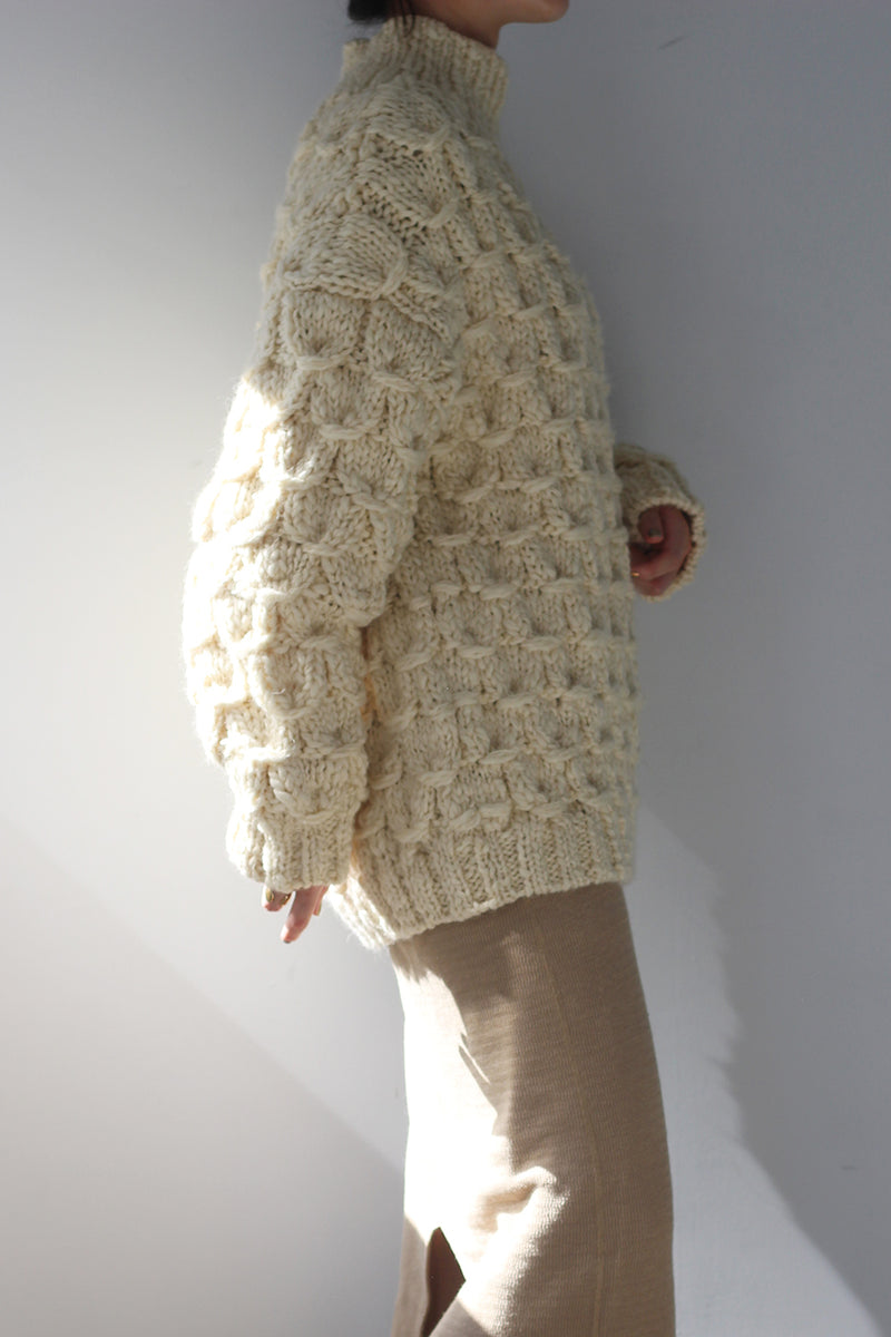 トップス WRYHT SHELL PATTERN HAND SWEATER WRYHT 