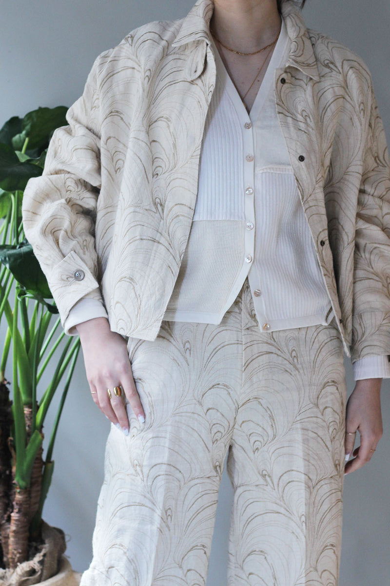 ERiKOKATORi “Italy hemp shell jacket (beige)”