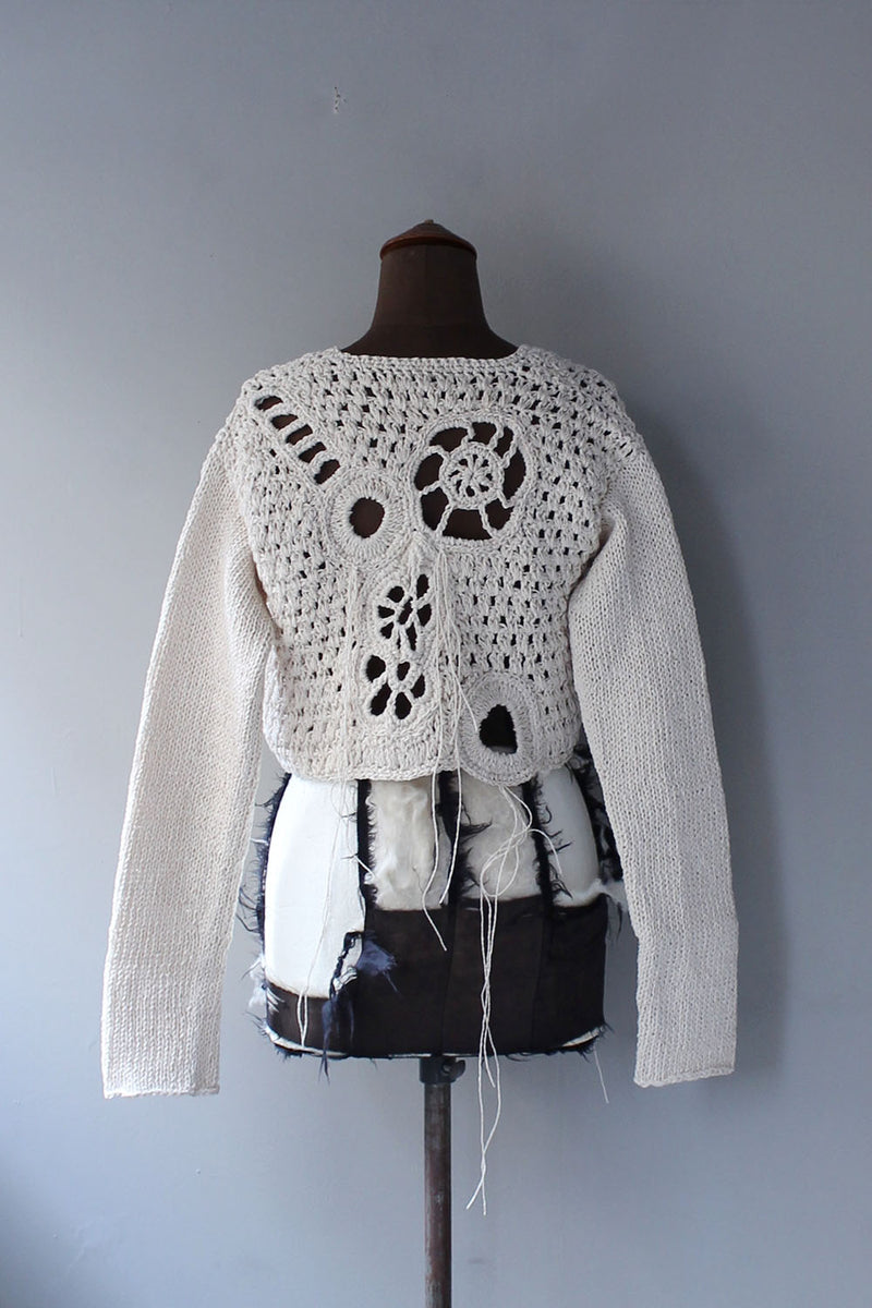 ERiKOKATORi “motif konjac hand knit cardigan (natural)”