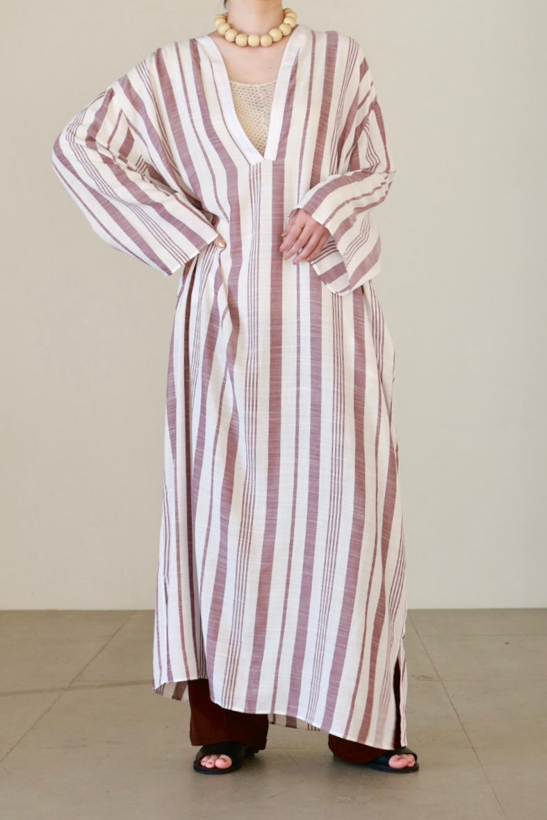 charrita "vestido geraba" (rose stripe)