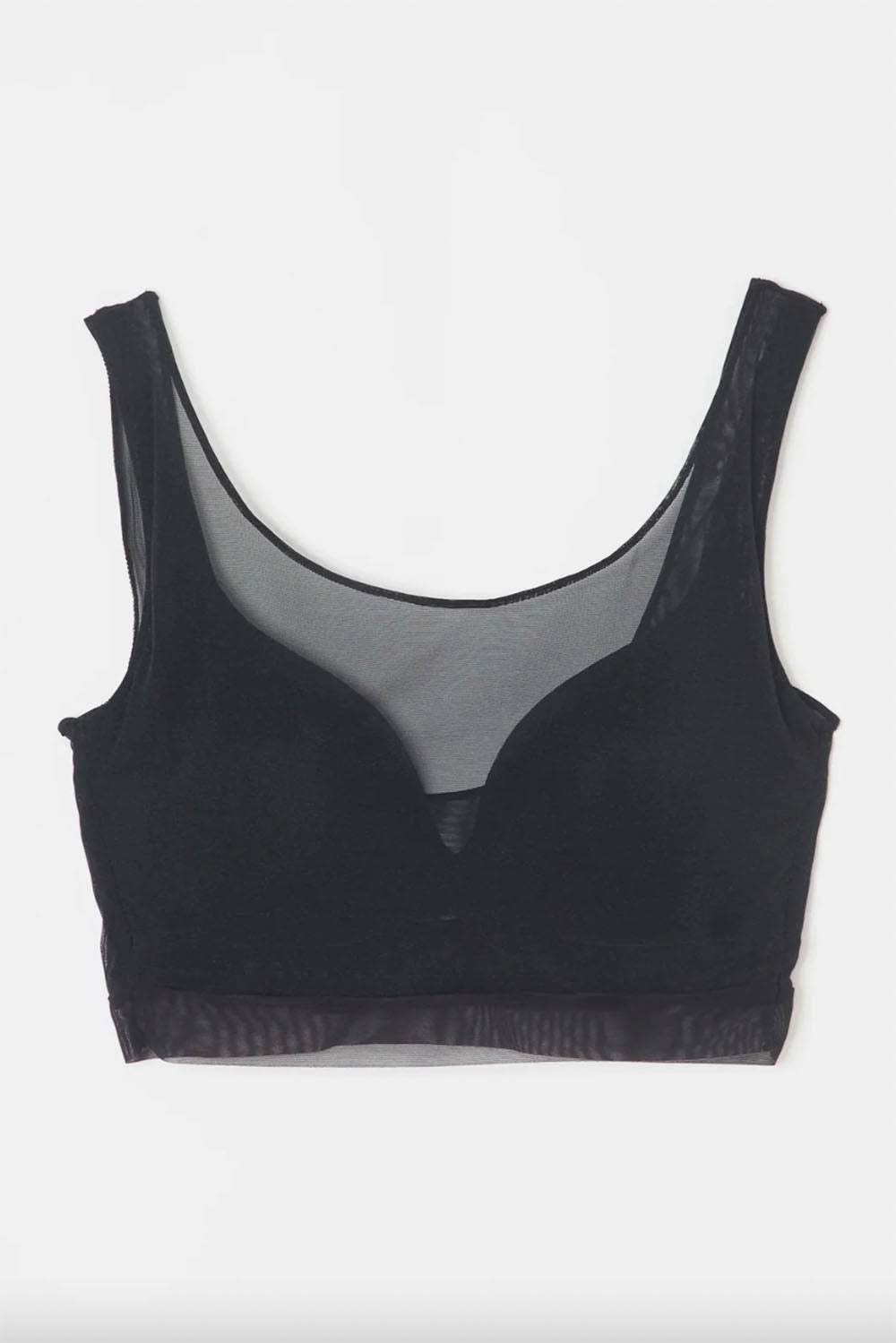NICENICE MOMENT "MESH BRA TANK" (mesh black)