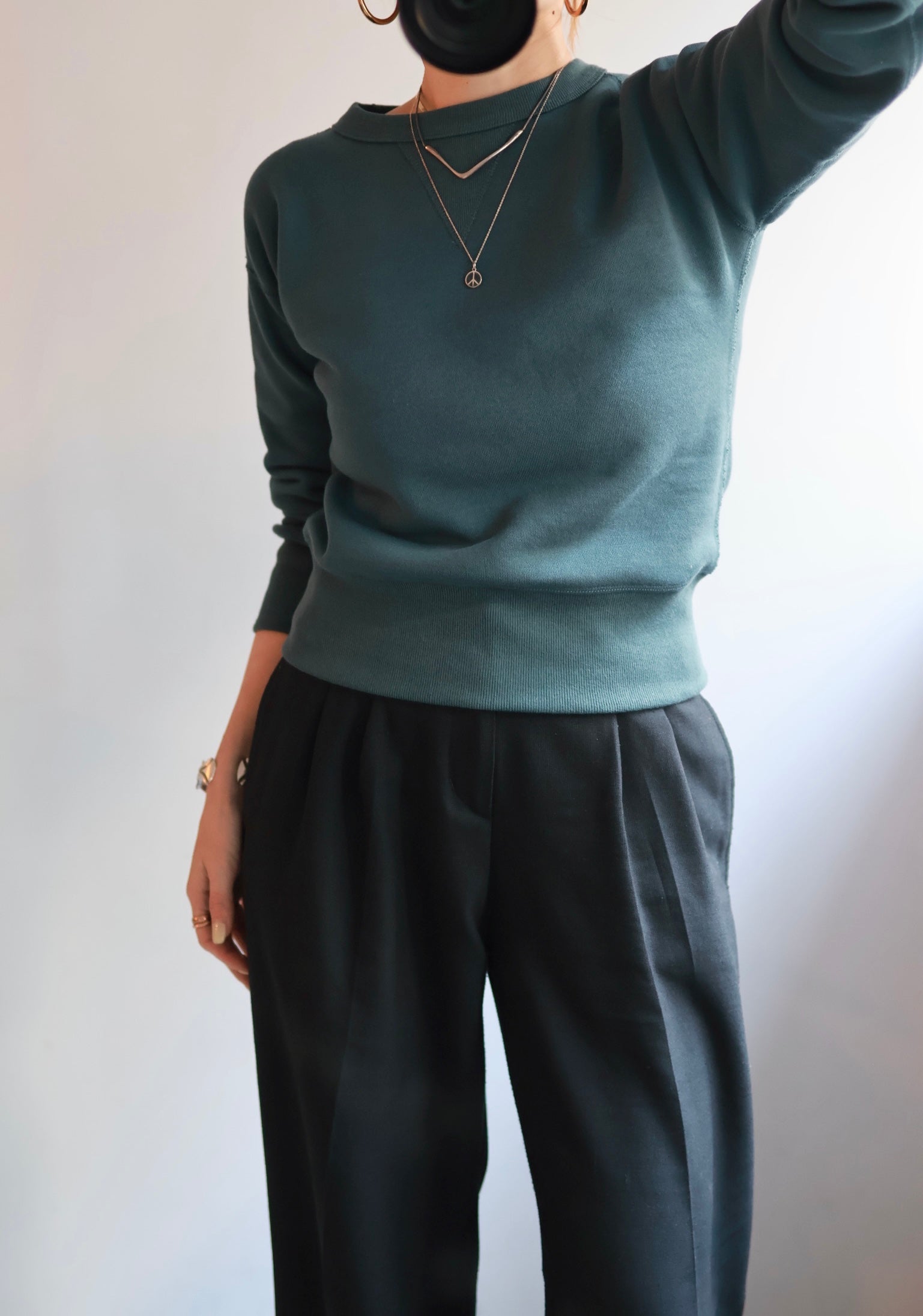 fifi "set in sleeve sweat" (green)