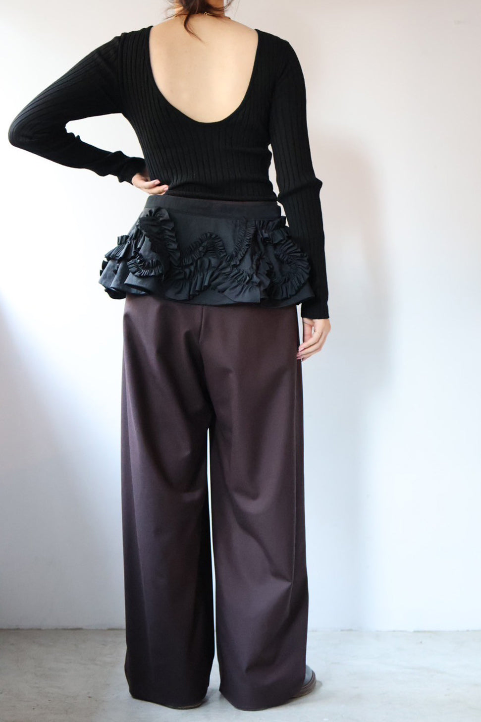 NICENICE MOMENT "RIB LS SHELL" (black)
