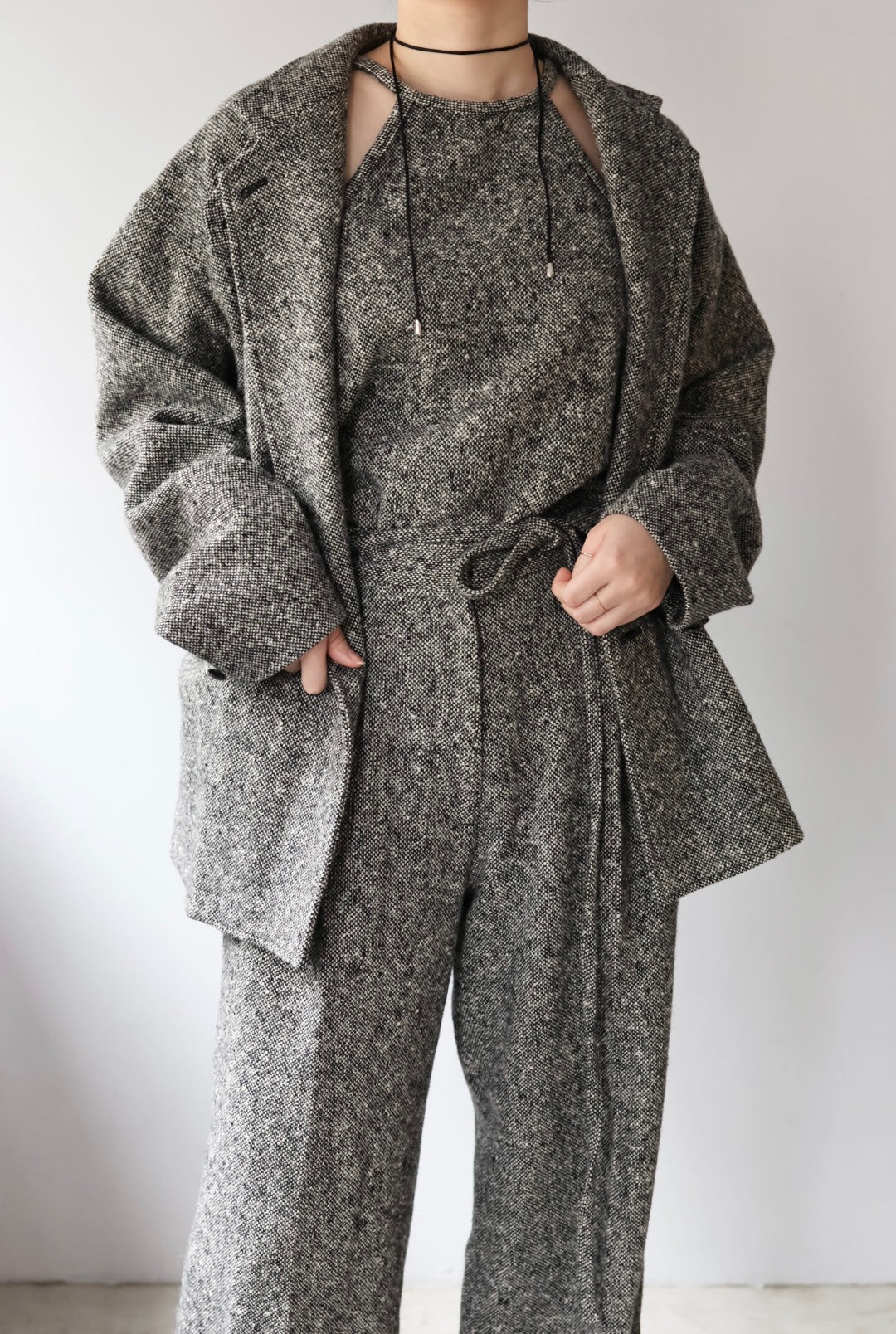 ERiKO KATORi "nep tweed jacket" (black)