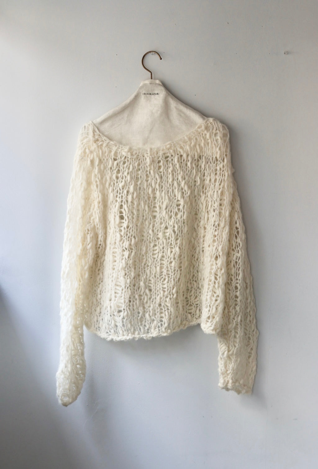 ERiKO KATORi "low gauge hand knit" (ivory)