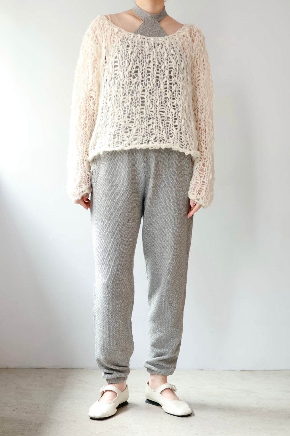 ERiKO KATORi "low gauge hand knit" (ivory)