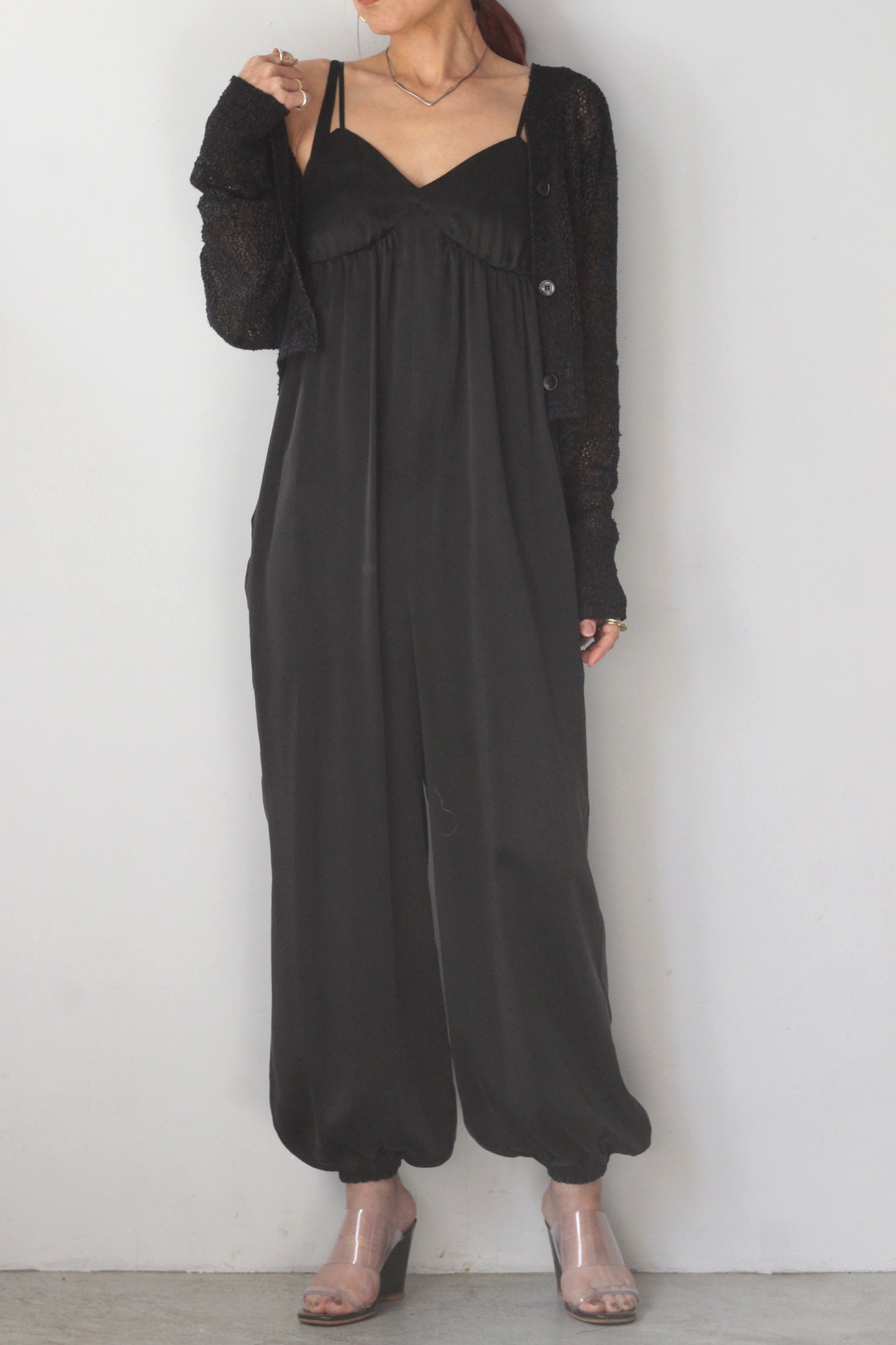 ERiKO KATORi "silk harem jumpsuit" (black)