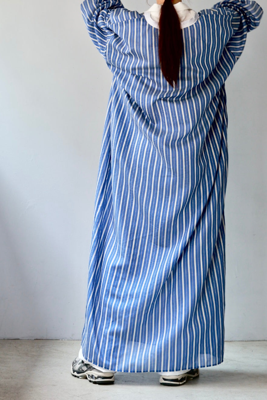 charrita "vestido geraba" (blue stripe)
