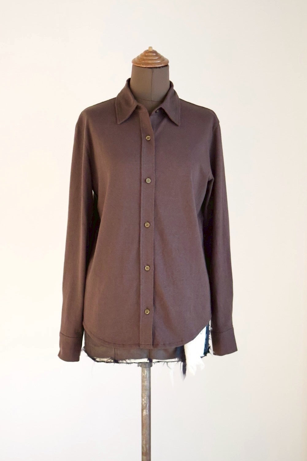 fifi collection "cotton jersey shirt" (brown)
