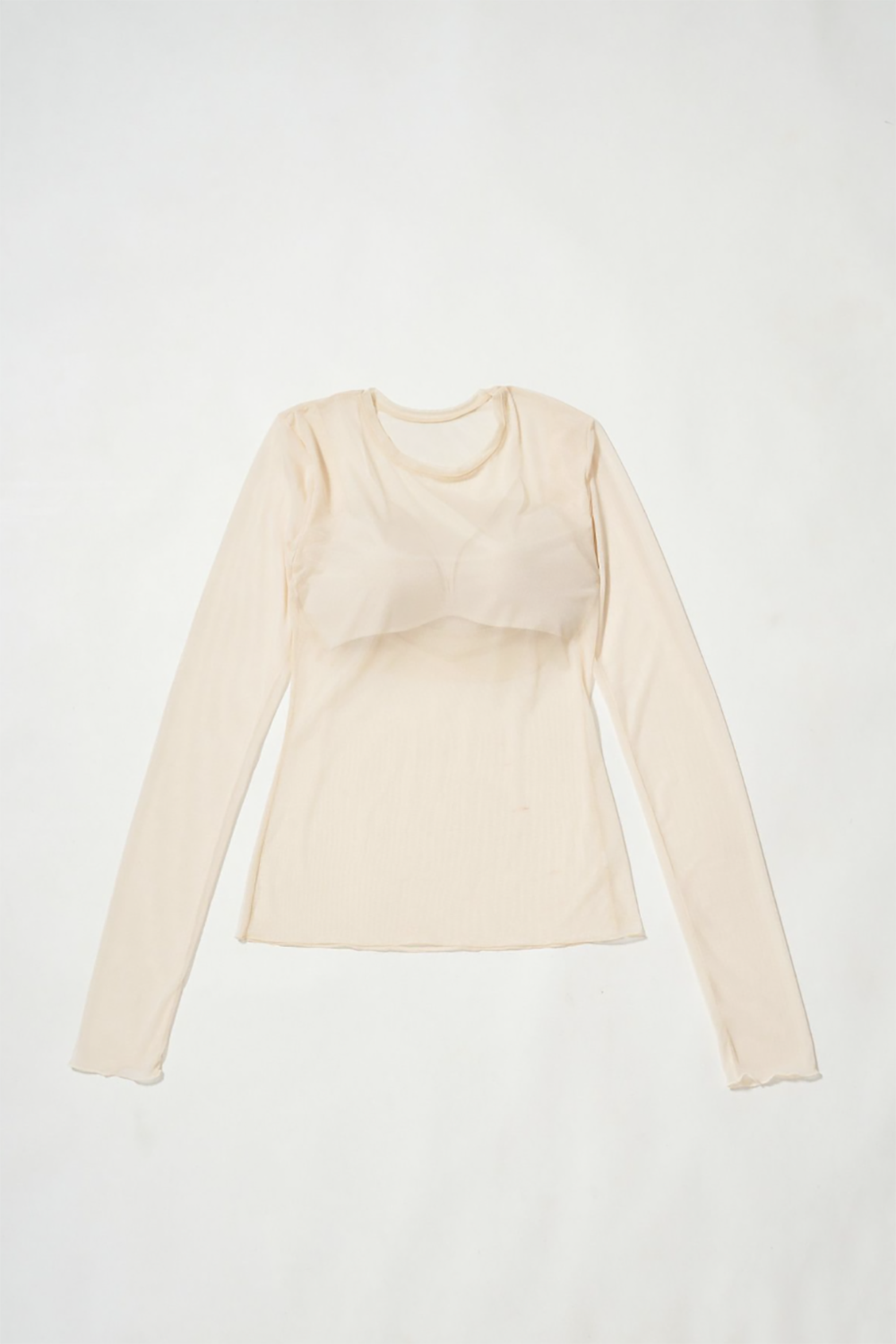 NICENICE MOMENT "MESH LS SHELL" (beige)