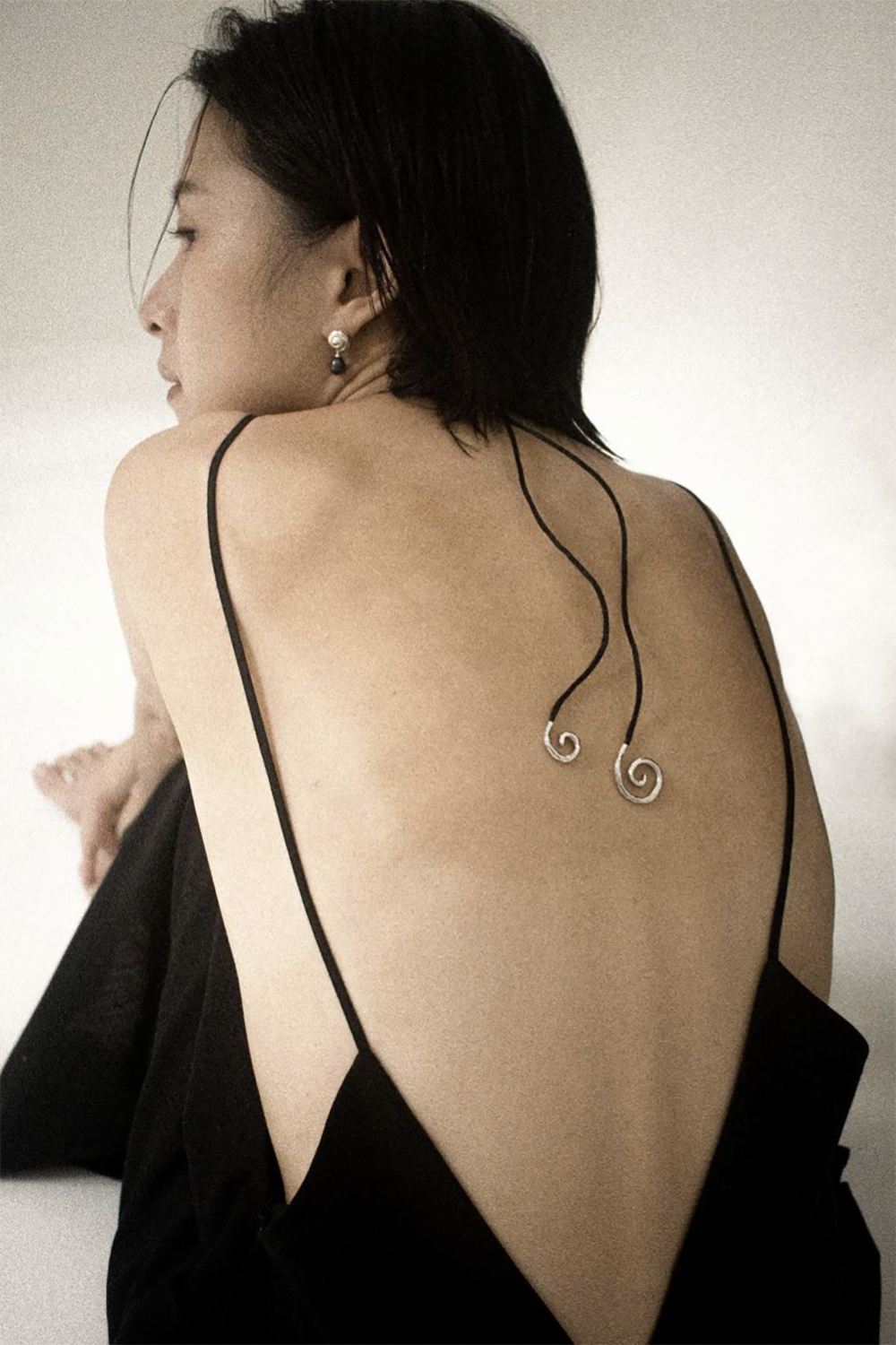 【pre-order item】LE MOON "spiral sun necklace" (silver)