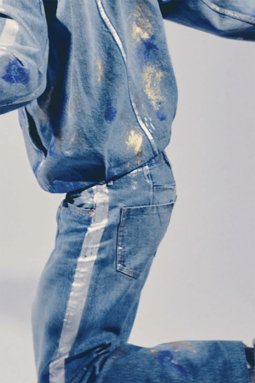 TANAKA "Straight jean trousers" (prism)