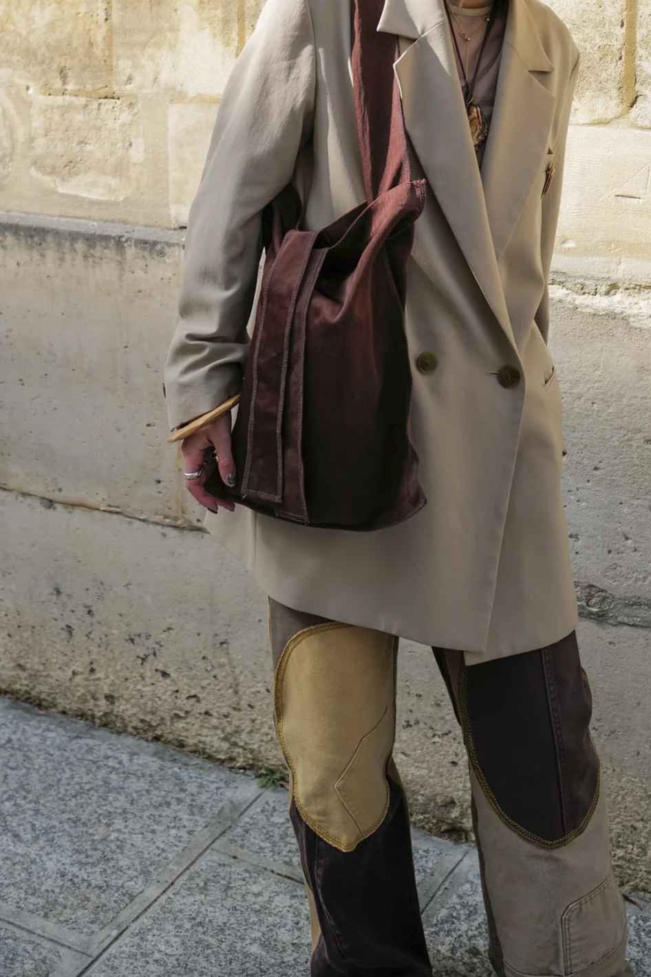 ITTI "MARY INSIDE OUT TOTE - M / CERATO BRIGHT" (brown)