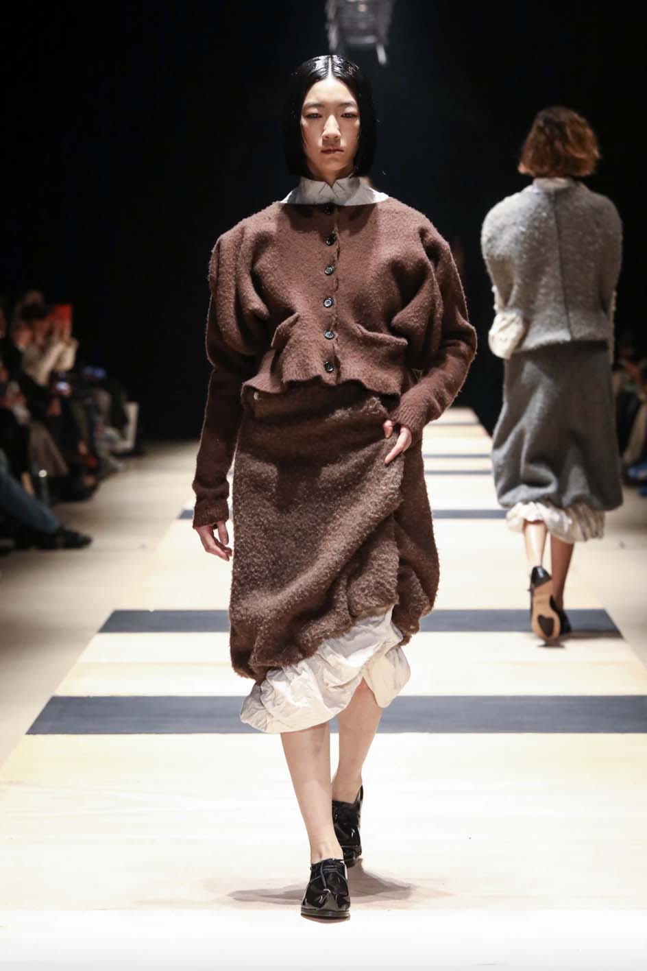 Pillings "inside puff Cardigam" (brown)