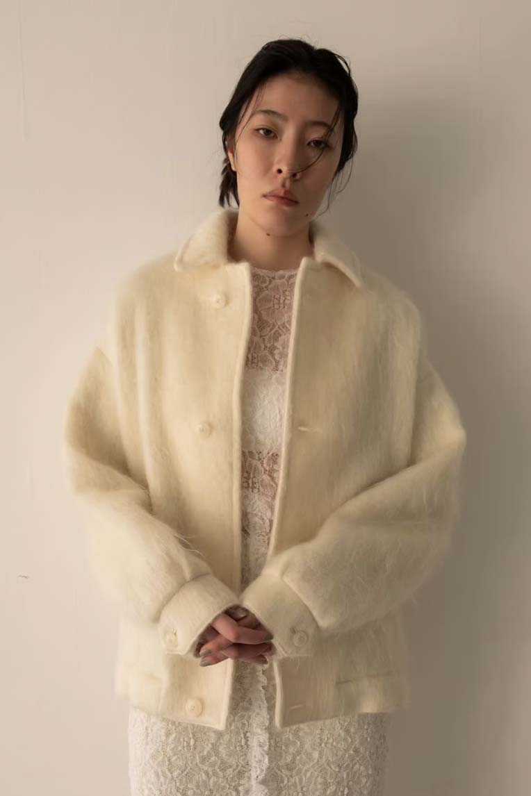ERiKO KATORi "kid mohair jacket" (ivory)