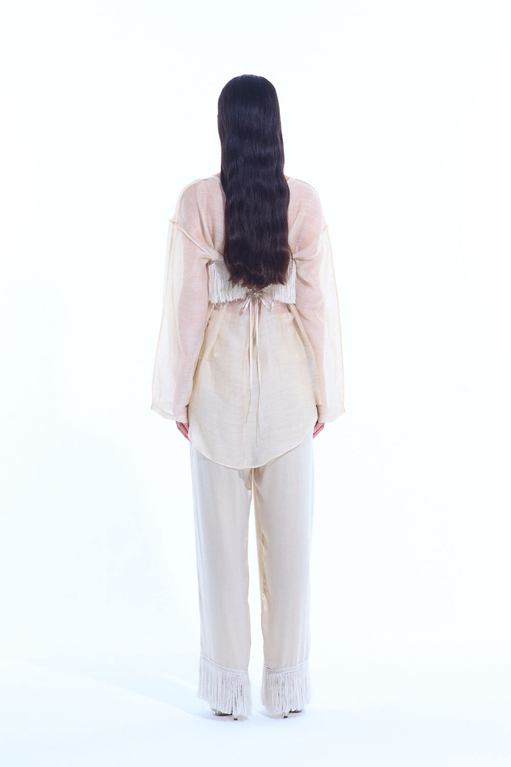 ERiKO KATORi "chanbray organdy top" (beige)