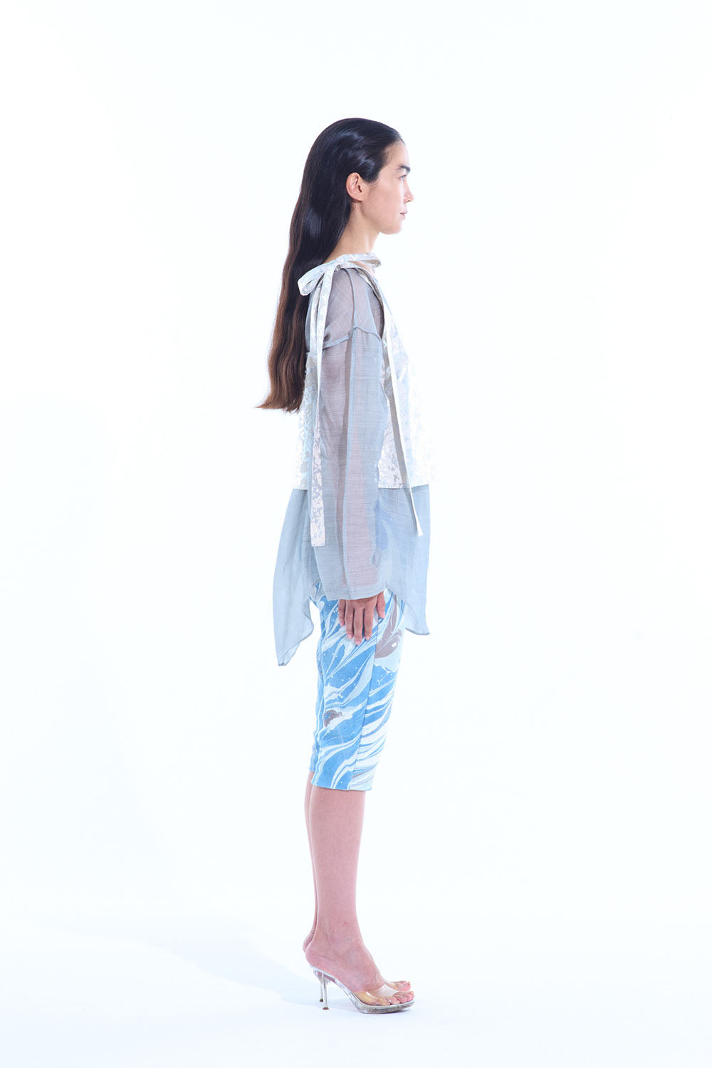 ERiKO KATORi "chanbray organdy top" (gray)