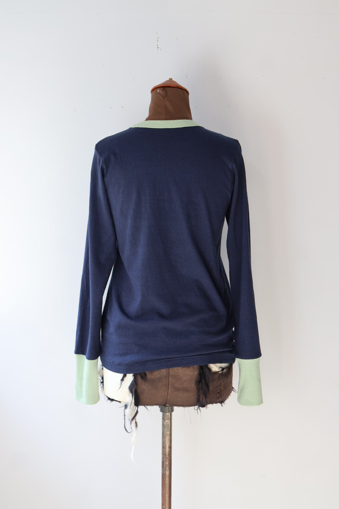 トップス fifi collection ORIGINAL TRIM L/S TEE fifi collection “trim L/S tee“(navy) – lillt-store