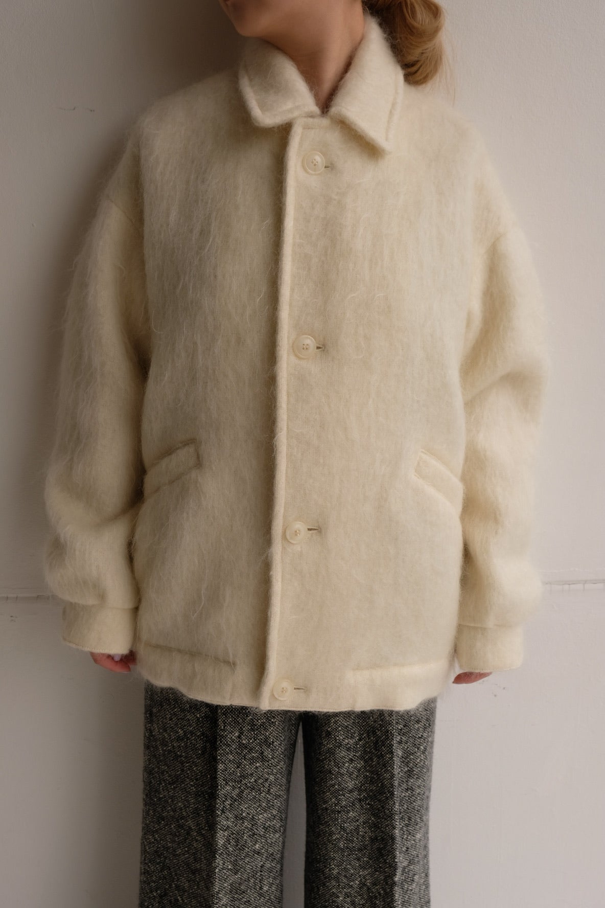 ERiKO KATORi "kid mohair jacket" (ivory)