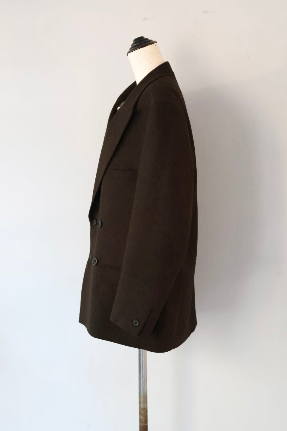 MARGE “wool double-breasted peak lapel jacket“