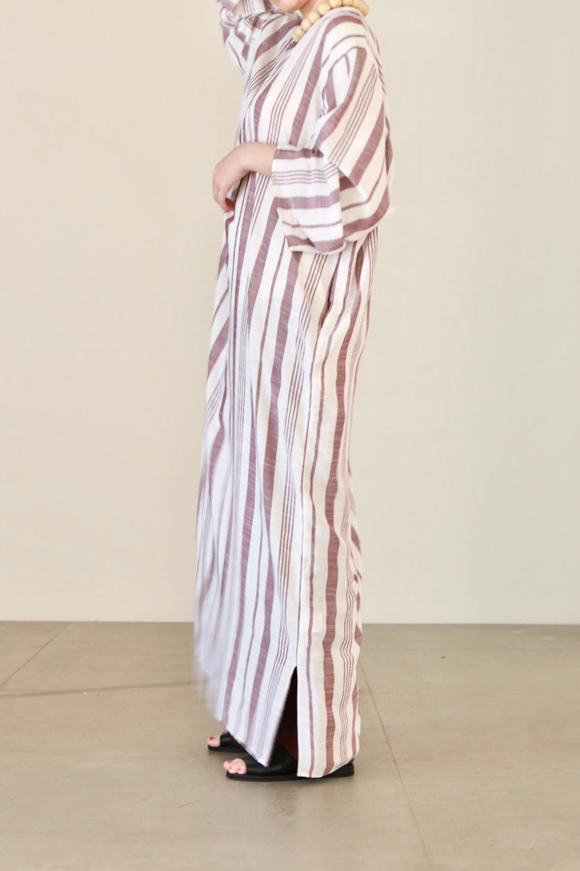 charrita "vestido geraba" (rose stripe)
