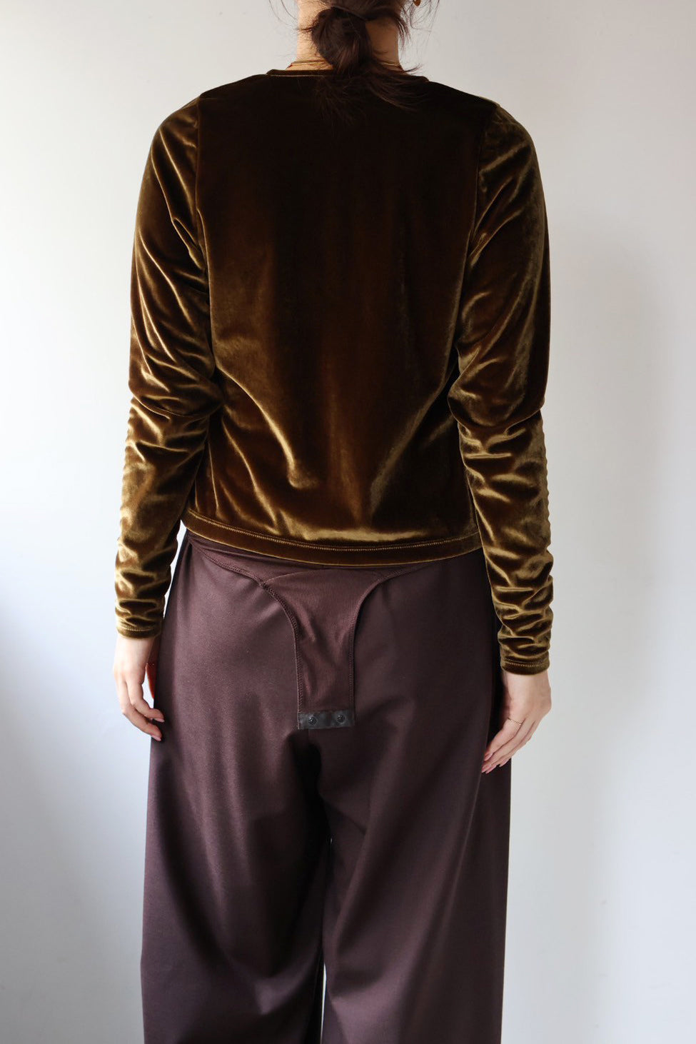 JUN MIKAMI "velvet cardigan" (brown)