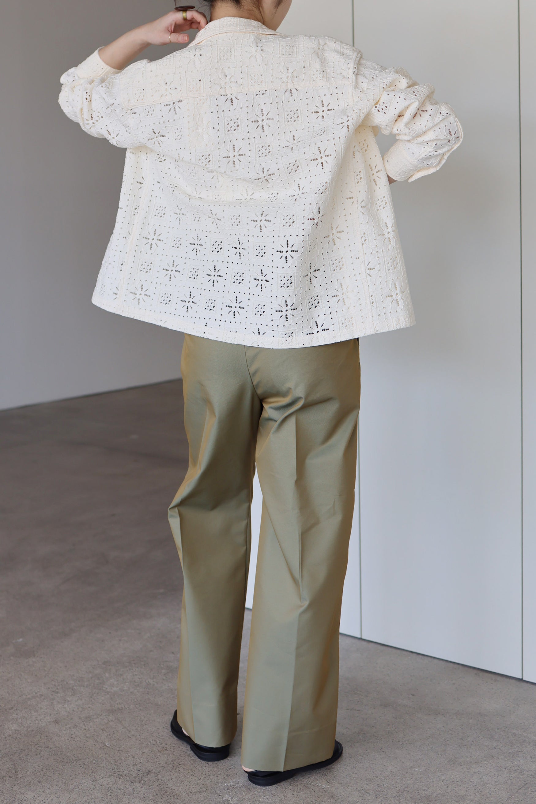TANAKA "Wide Trousers" (sage)