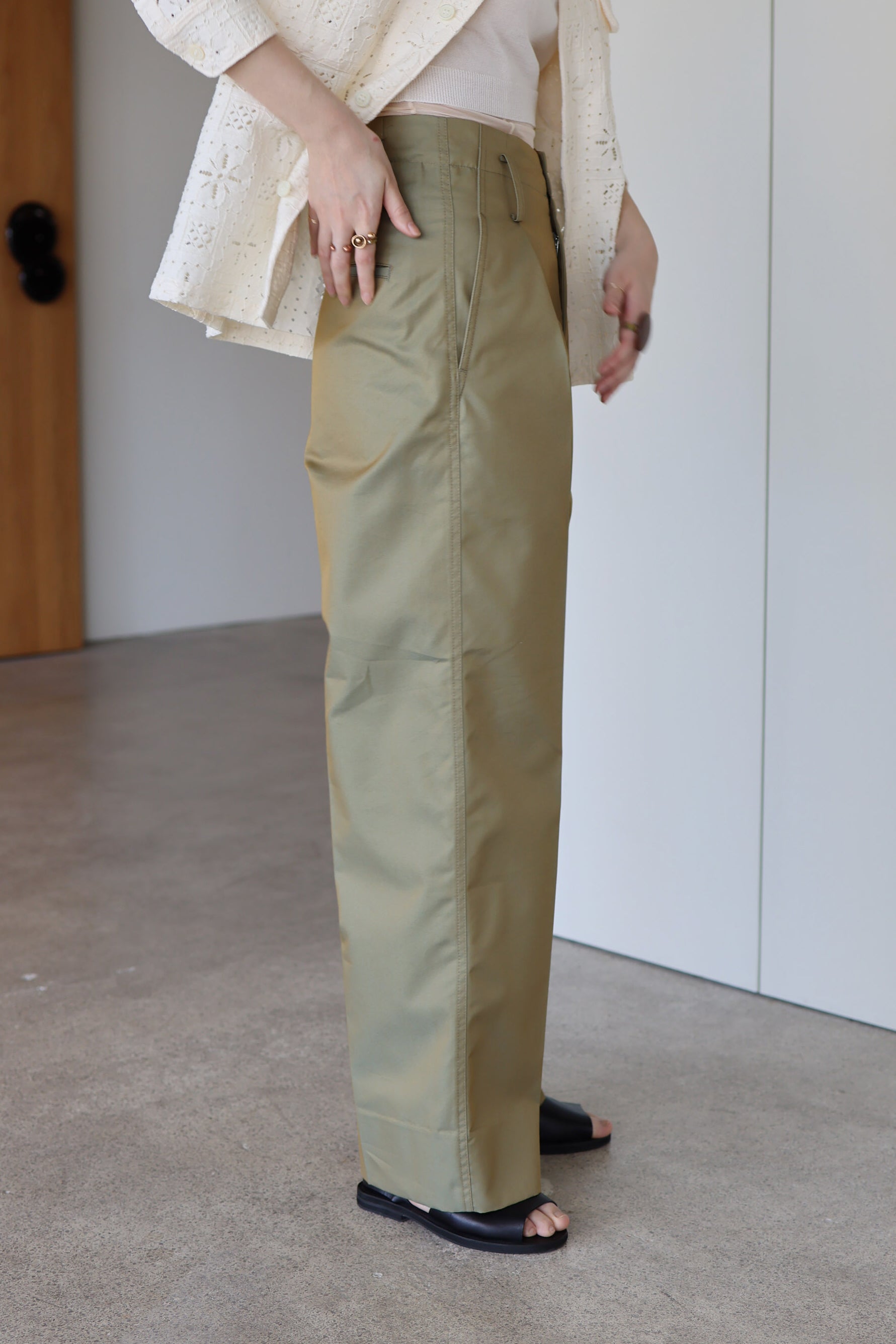 TANAKA "Wide Trousers" (sage)