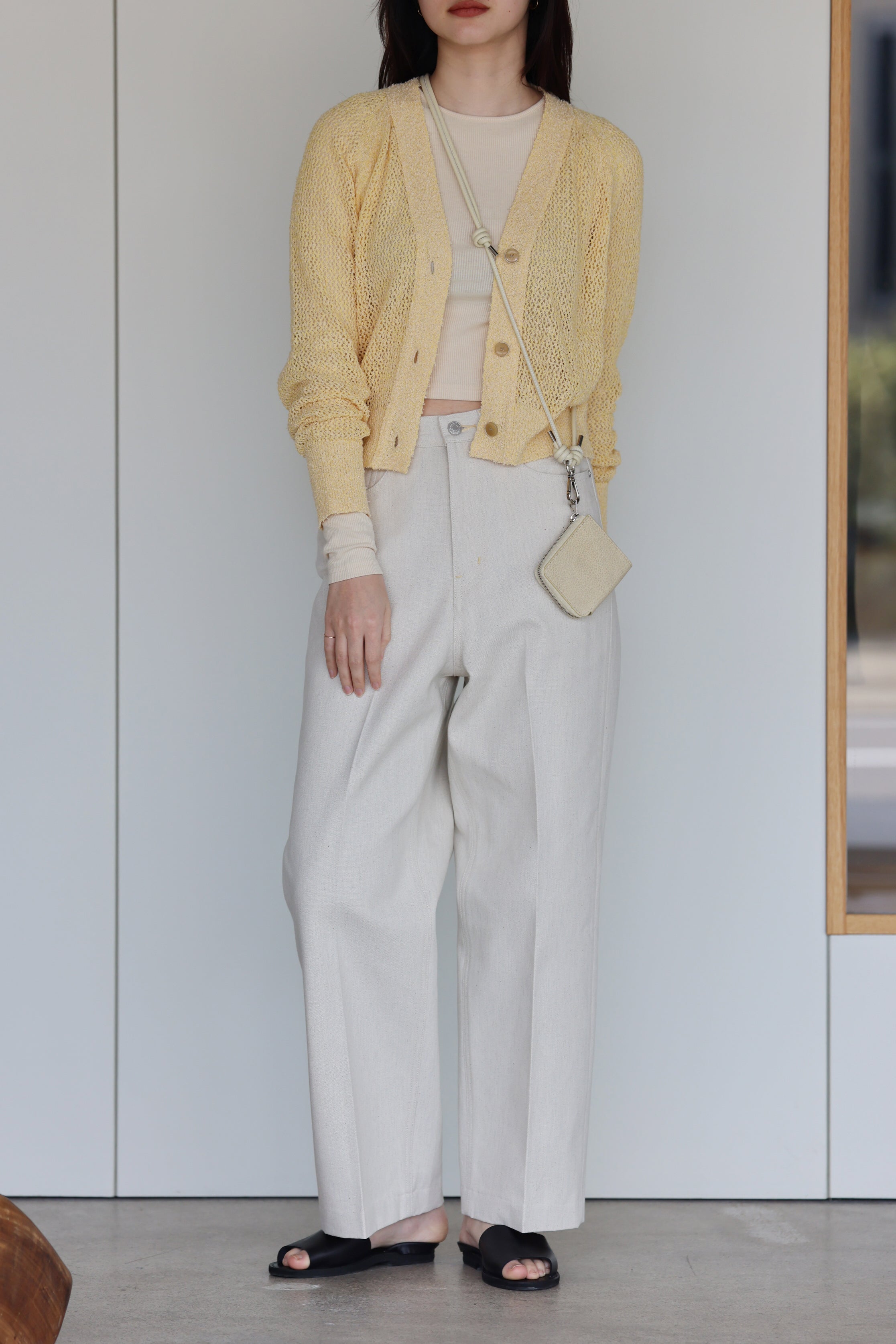NEPLA "wide pants cream" (cream)