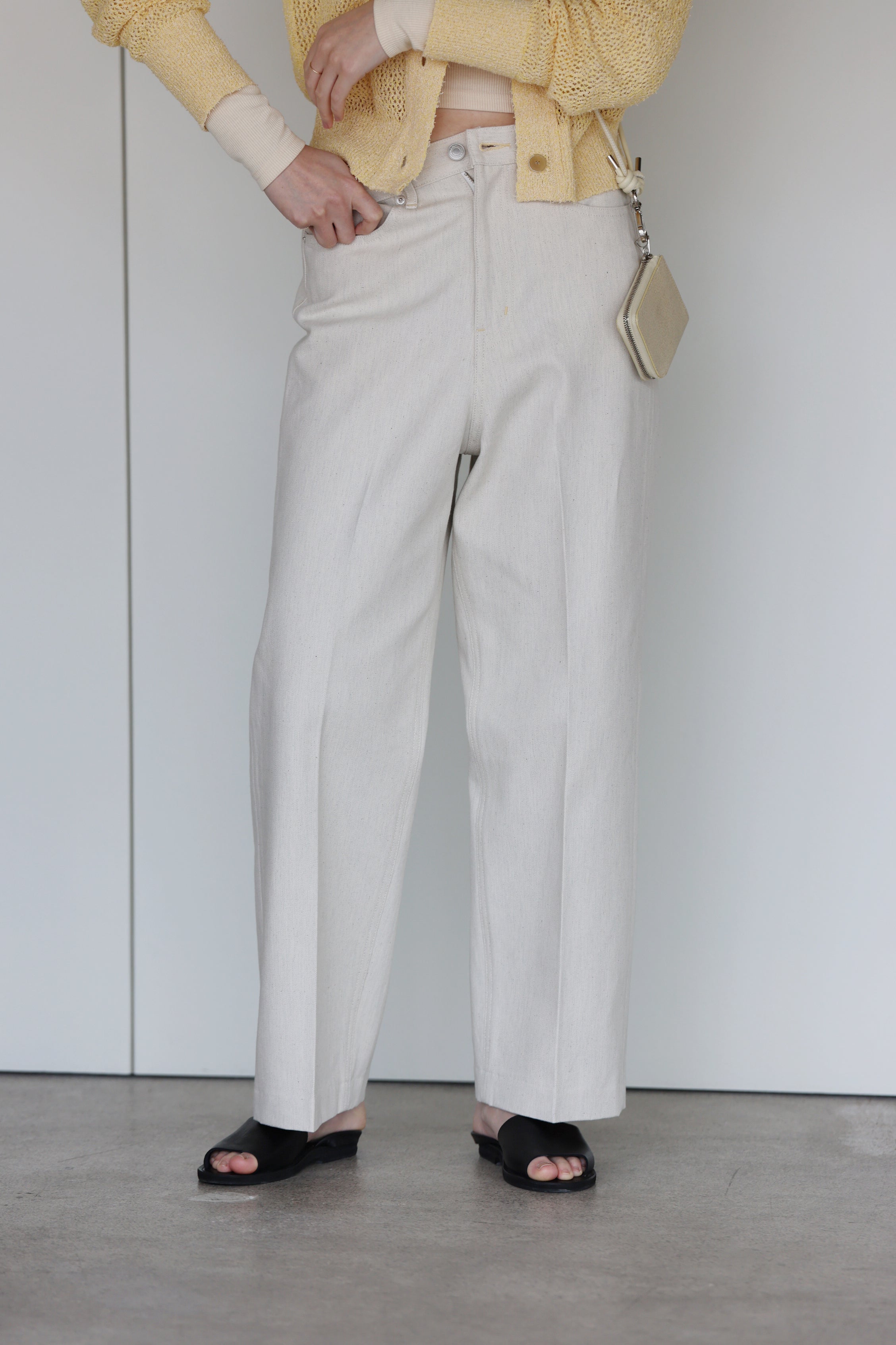 NEPLA "wide pants cream" (cream)