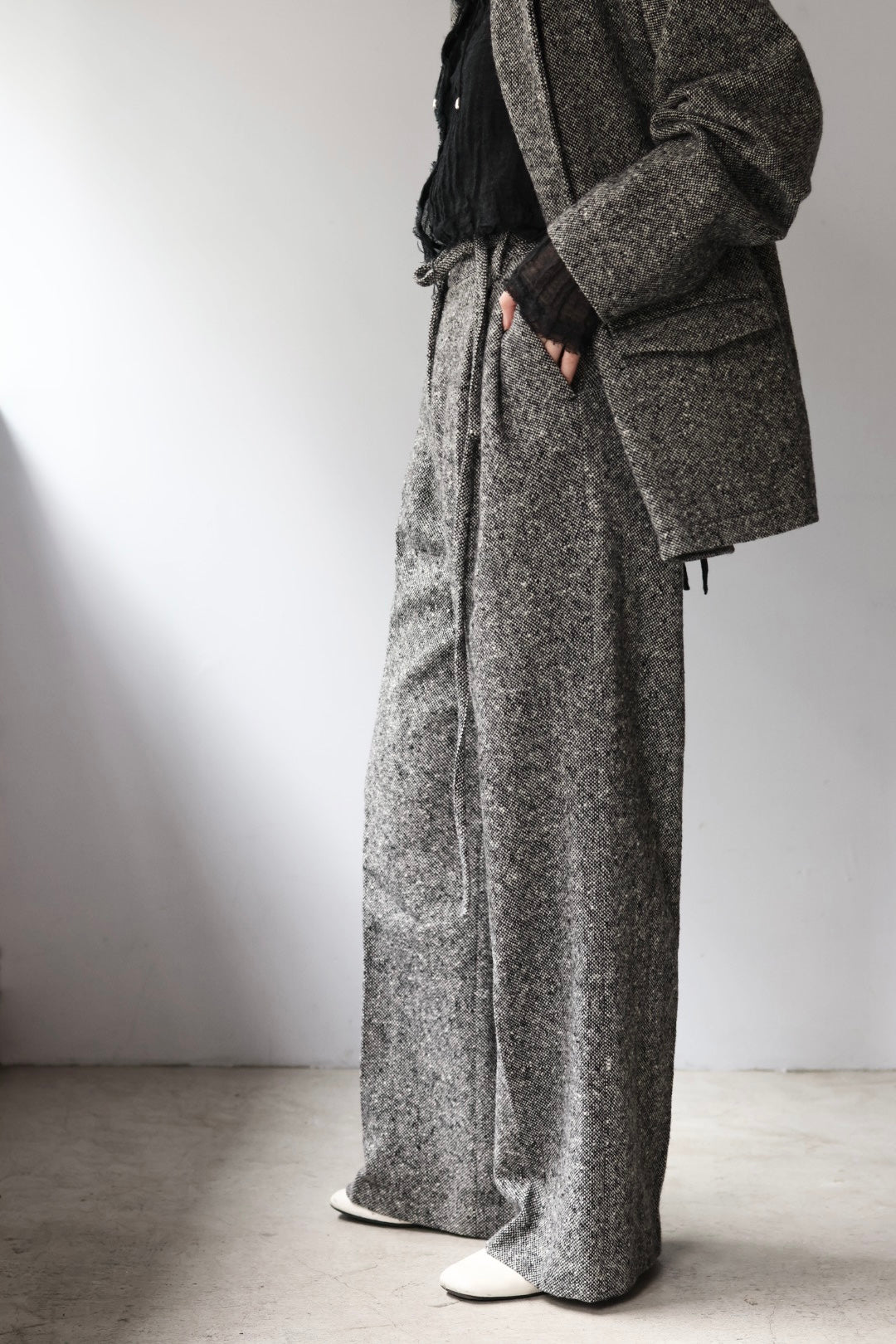ERiKO KATORi "nep tweed jacket" (black)