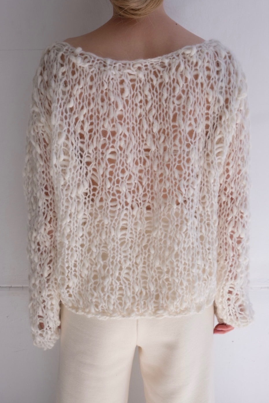 ERiKO KATORi "low gauge hand knit" (ivory)