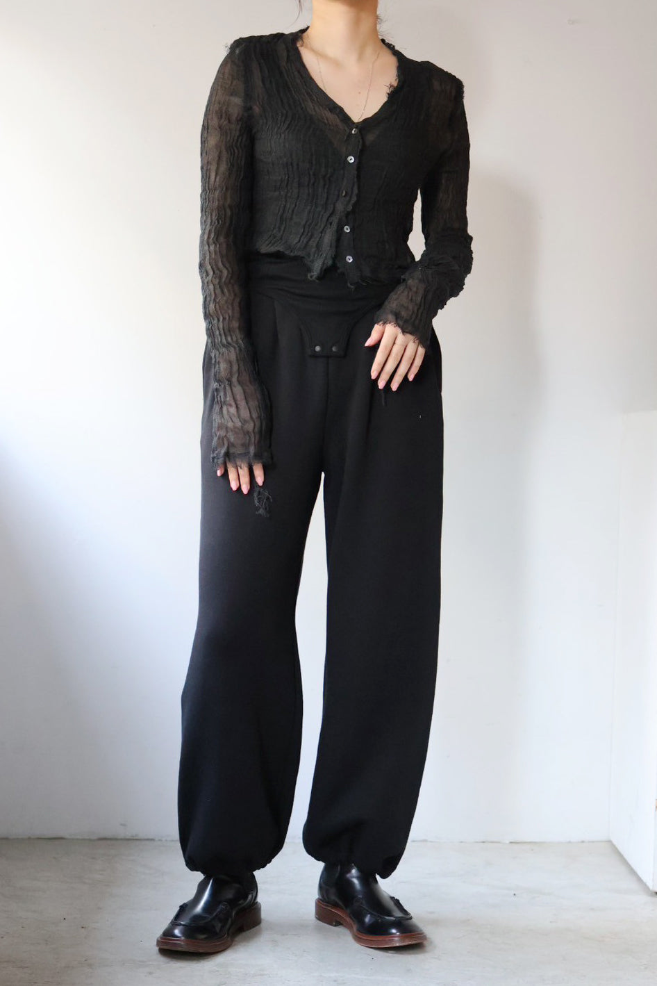ERiKO KATORi "sweat wide pants" (black)