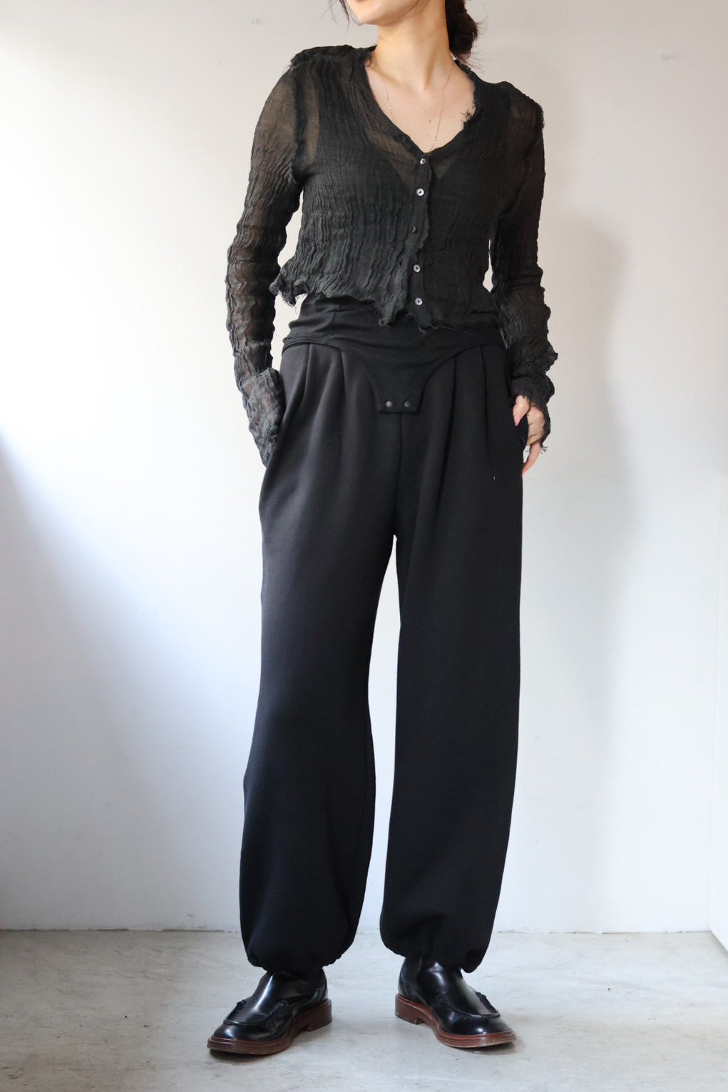 ERiKO KATORi "sweat wide pants" (black)