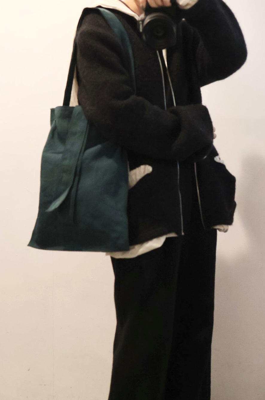 ITTI "MARY INSIDE OUT TOTE - M” (brown, green, red)