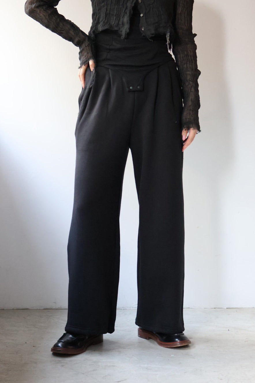 ERiKO KATORi "sweat wide pants" (black)