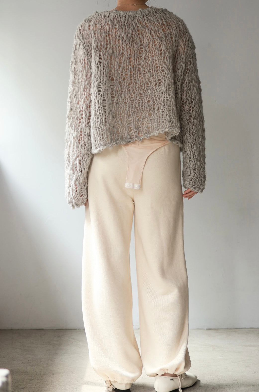 ERiKO KATORi "sweat wide pants" (ivory)