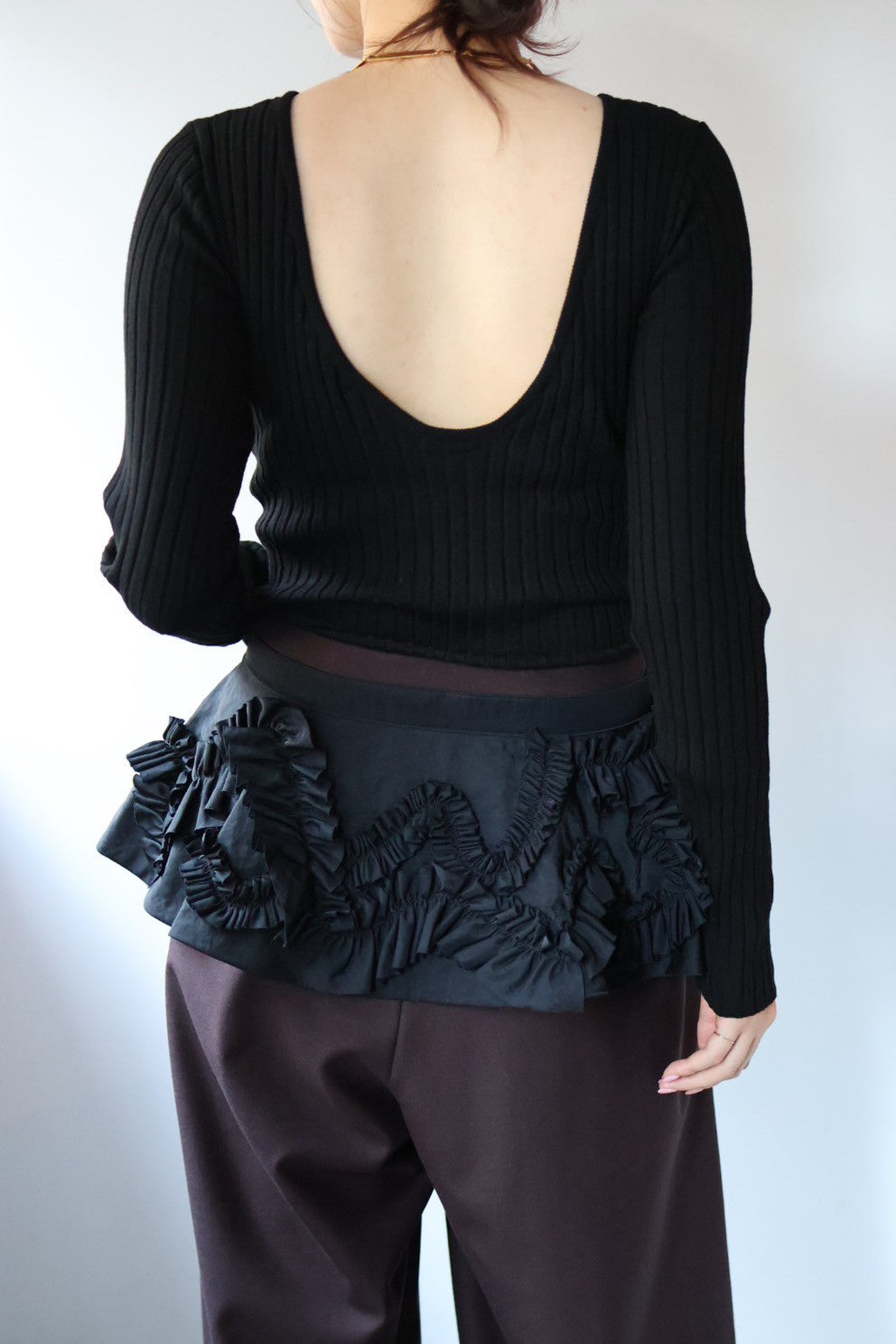 NICENICE MOMENT "RIB LS SHELL" (black)
