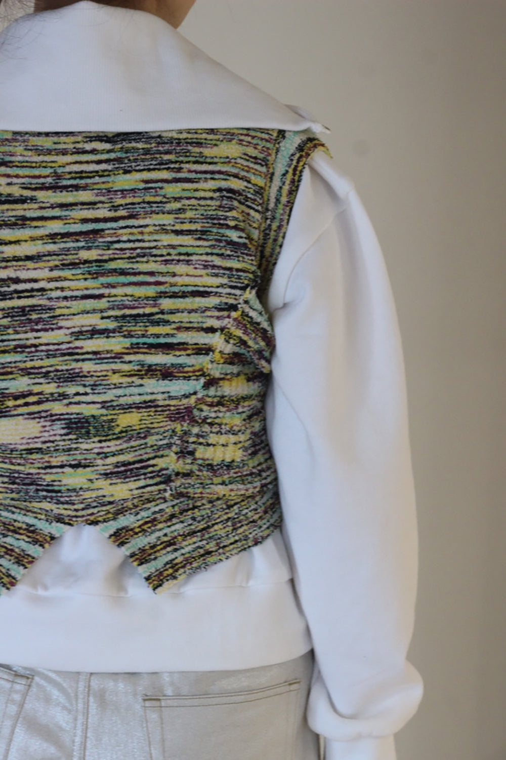 JUN MIKAMI "confetti yarn vest" (yellow)