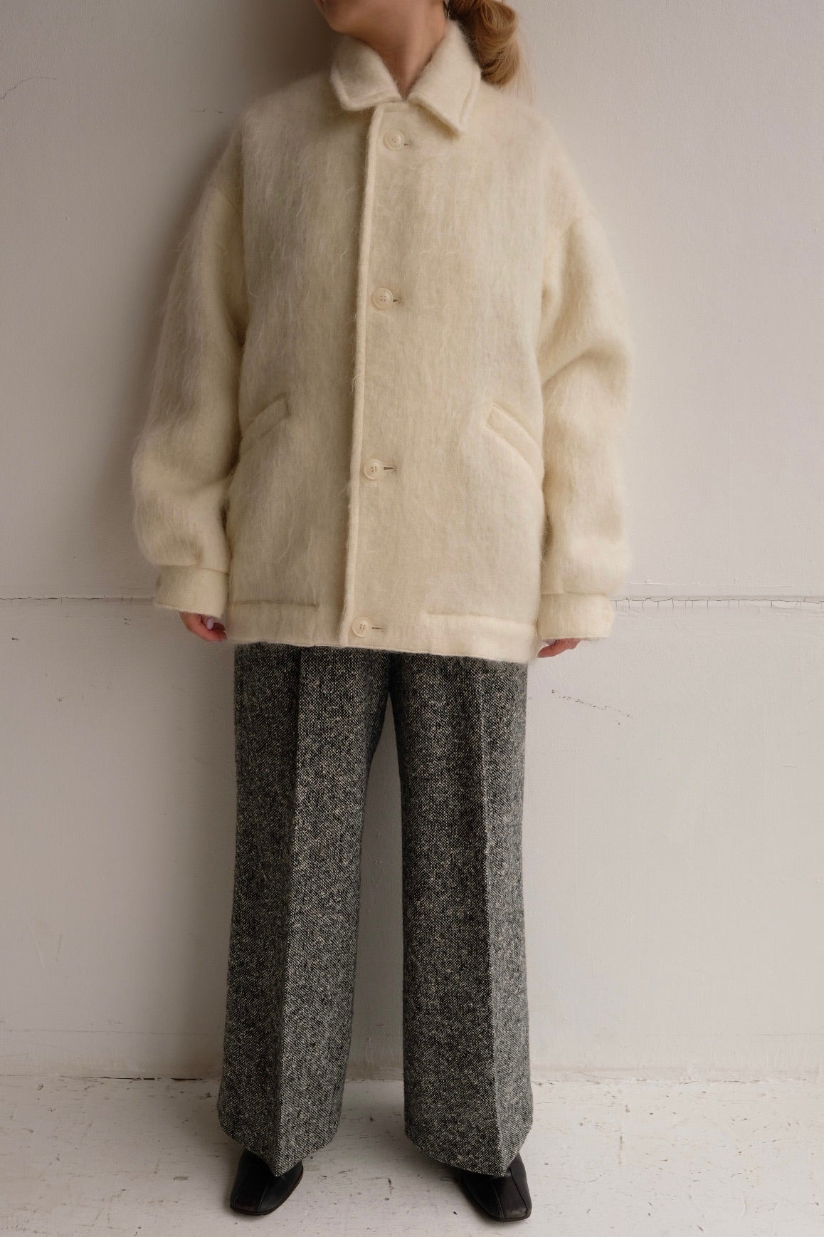 ERiKO KATORi "kid mohair jacket" (ivory)