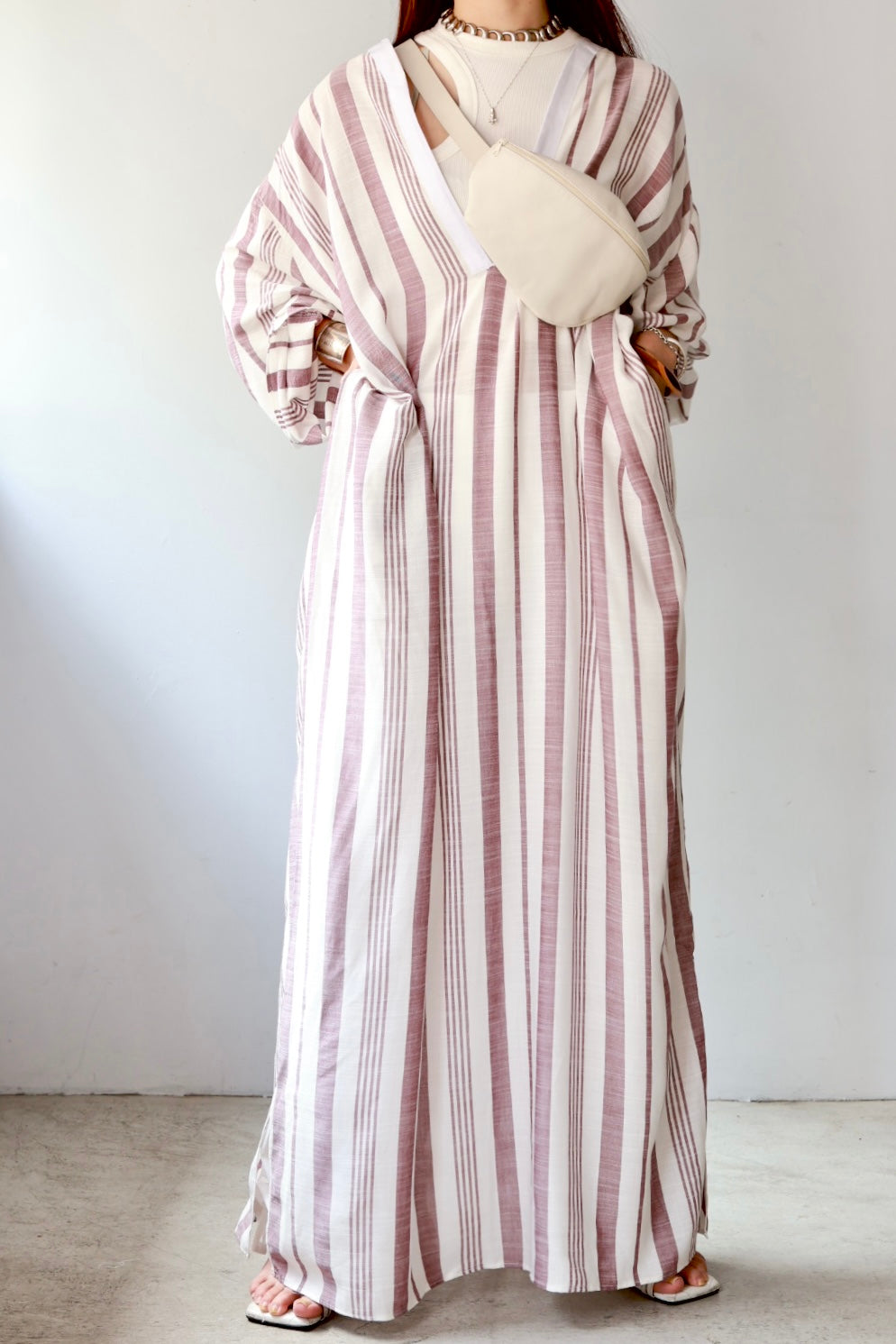 charrita "vestido geraba" (rose stripe)