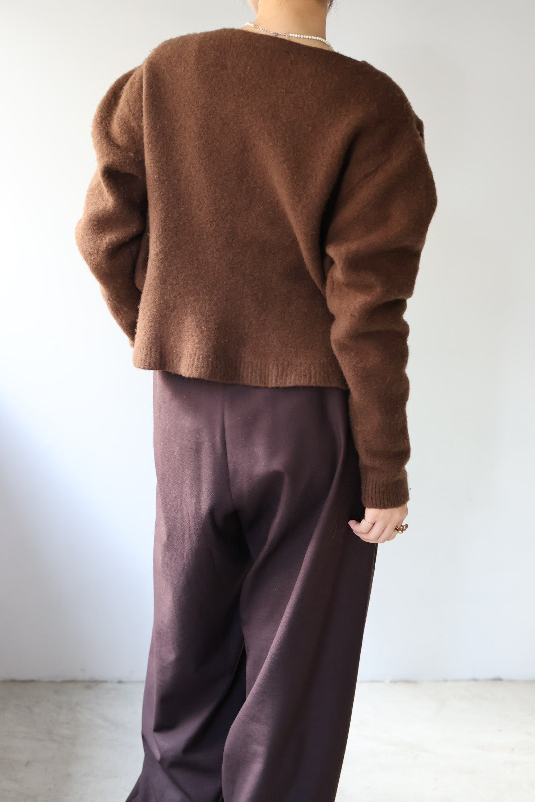 Pillings "inside puff Cardigam" (brown)
