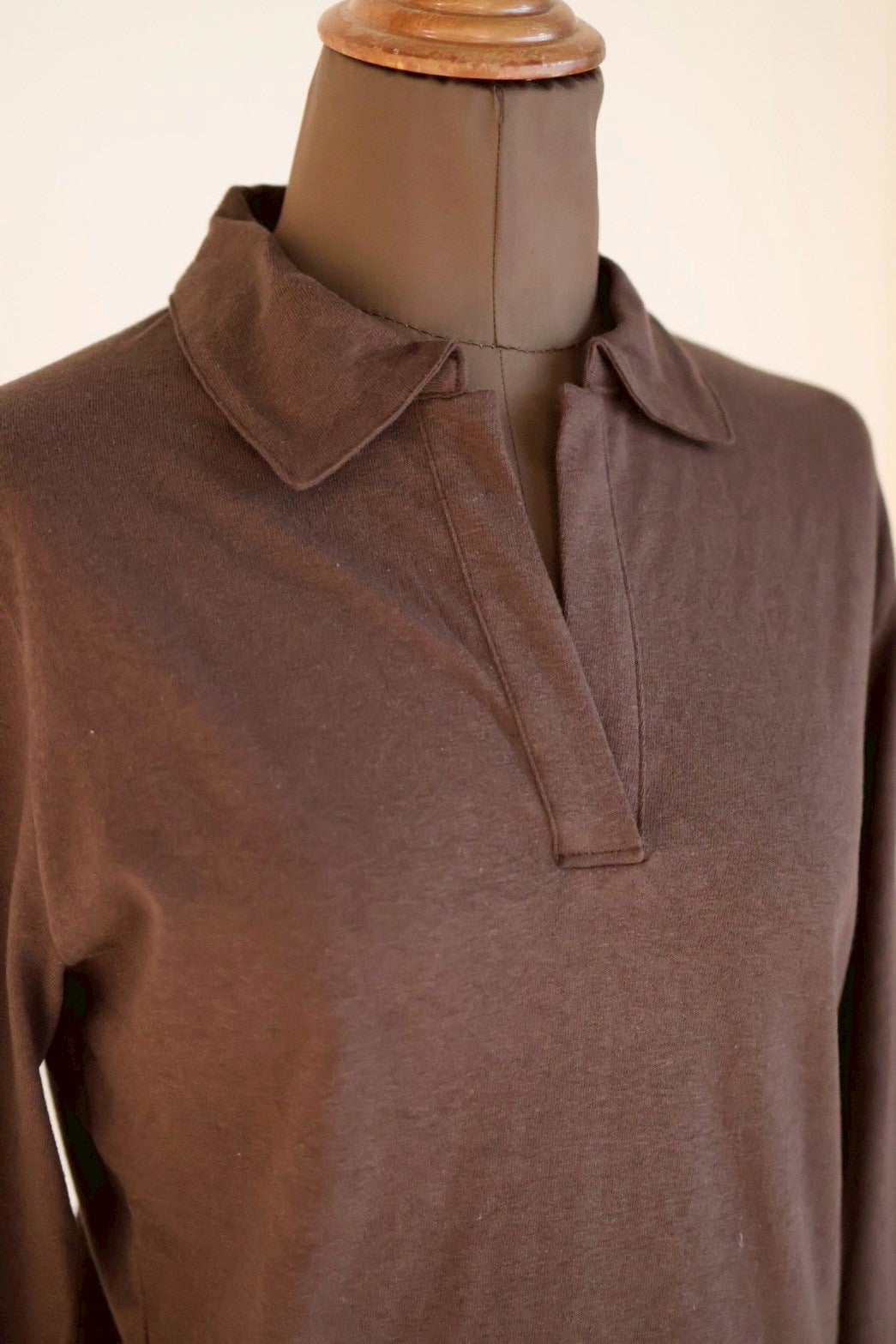 fifi collection "cotton jersey pullover" (brown)