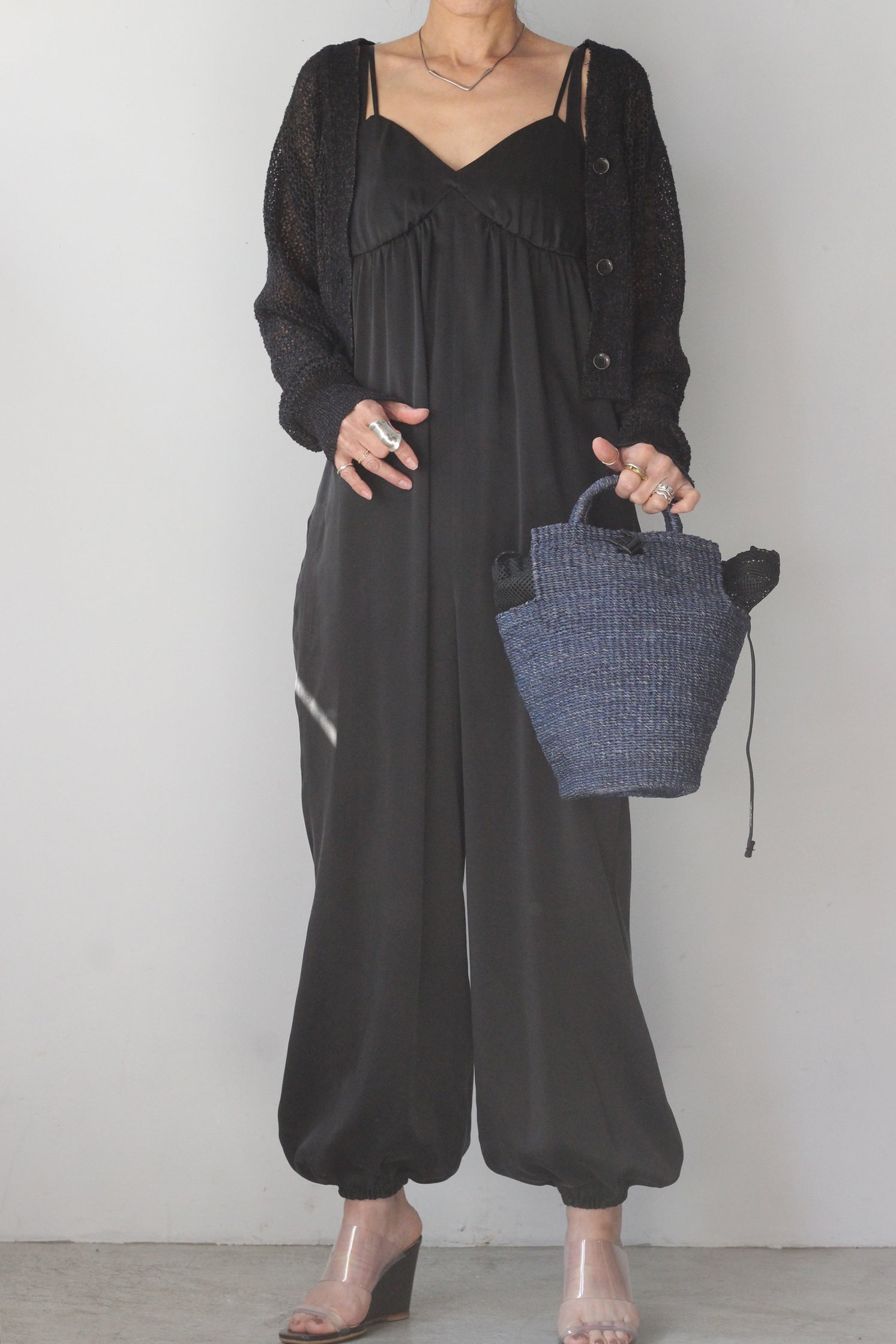 ERiKO KATORi "silk harem jumpsuit" (black)