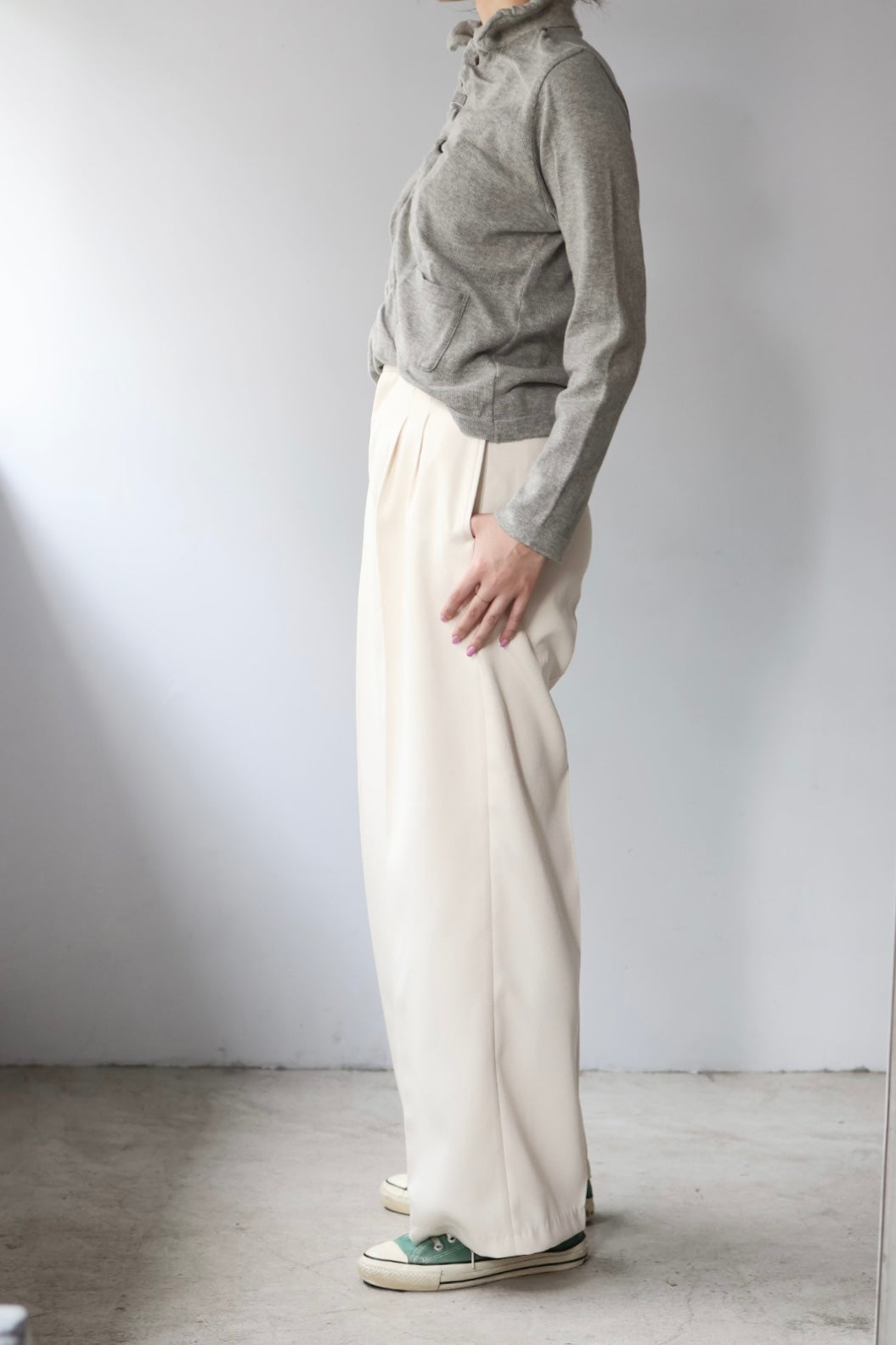Pillings "undulated cardigan" (gray)