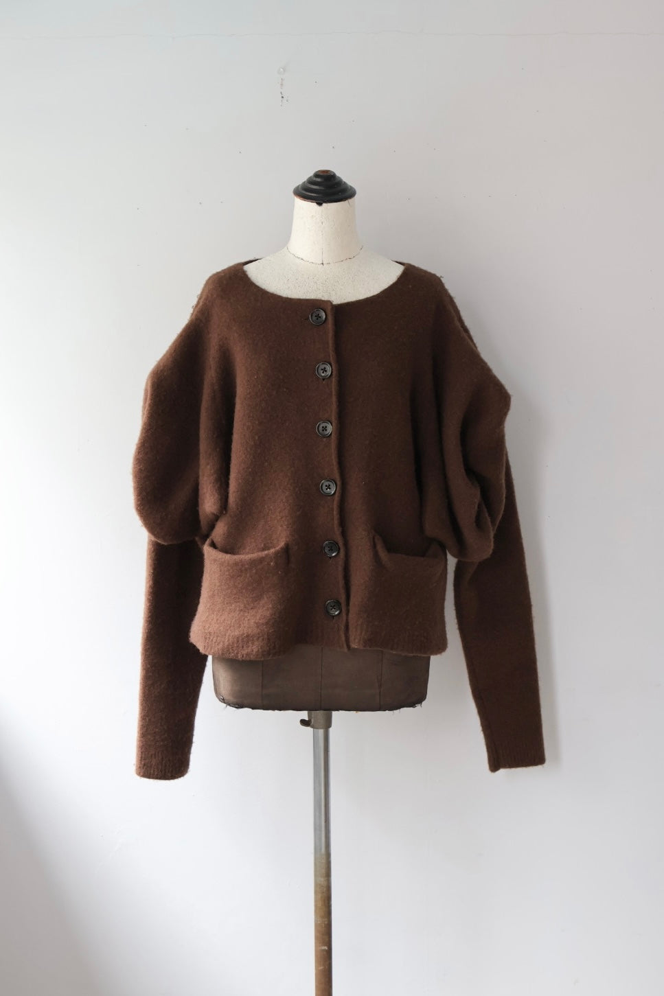 Pillings "inside puff Cardigam" (brown)